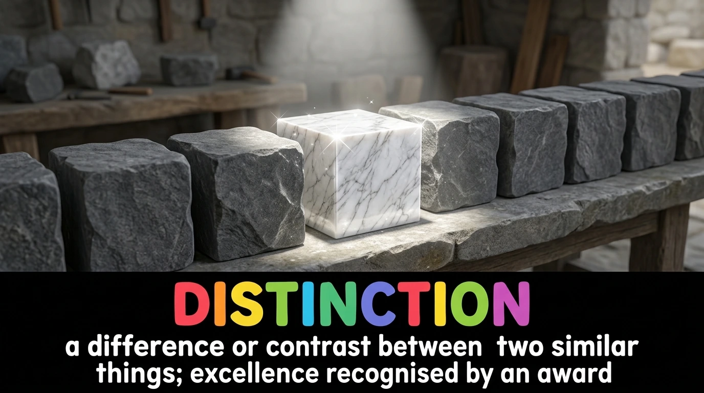 English Illustration for distinction